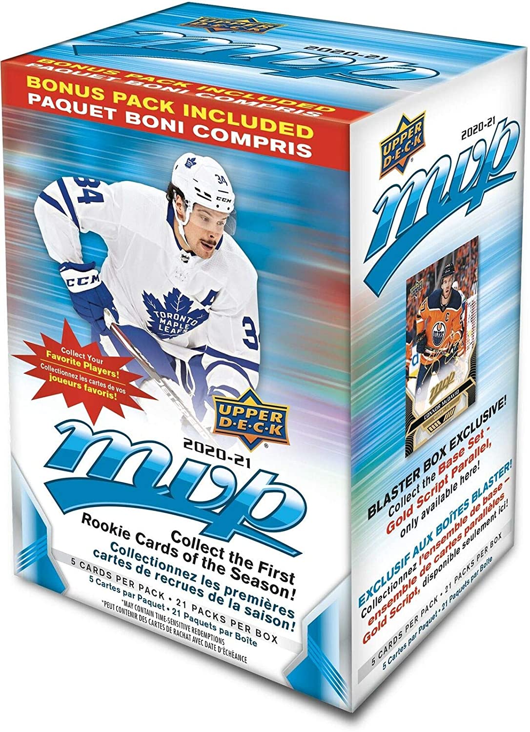 2020-21 Upper Deck MVP Hockey Blaster Box - Image 2