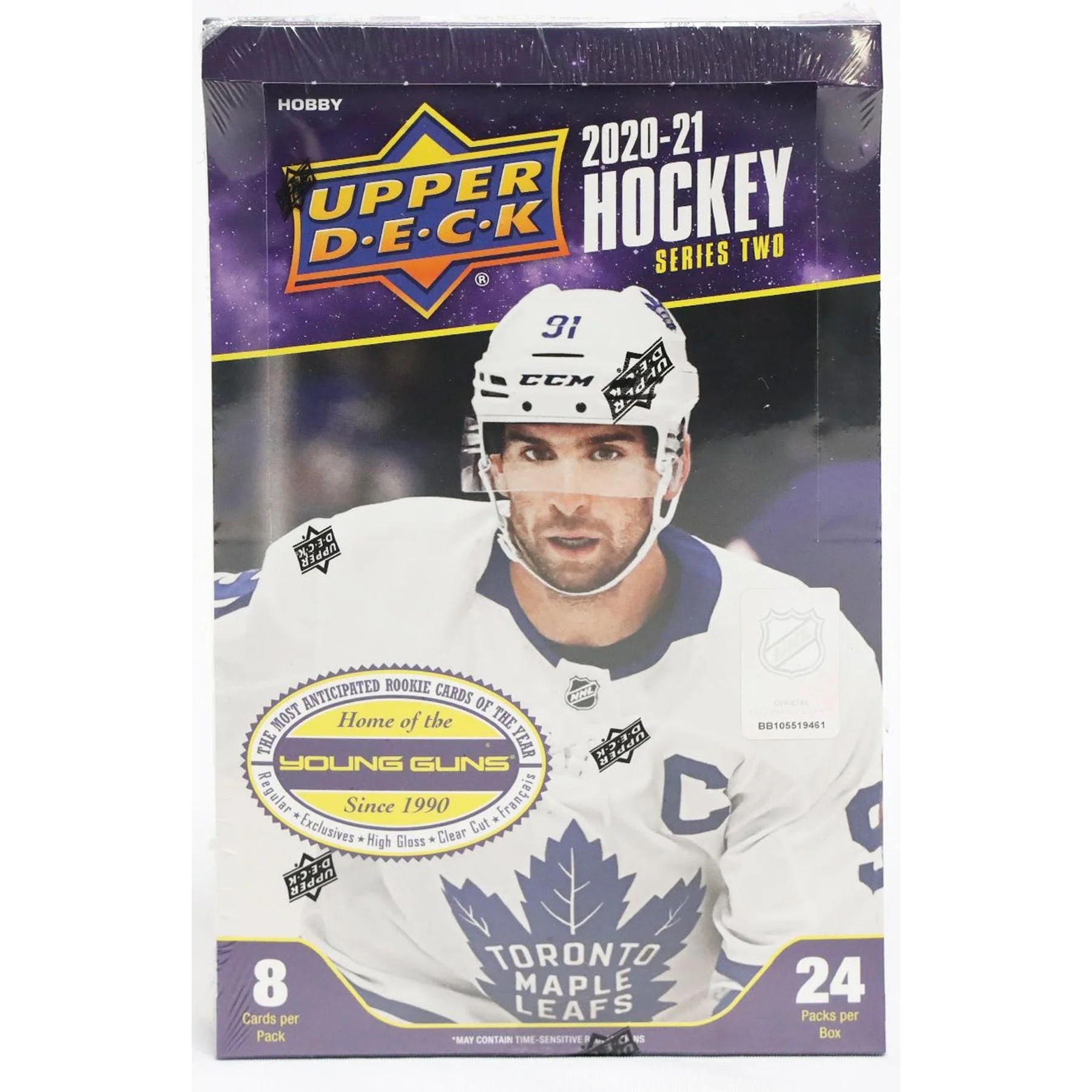 2020-21 Upper Deck Series 2 Hockey Hobby Case (Case of 12 Boxes)