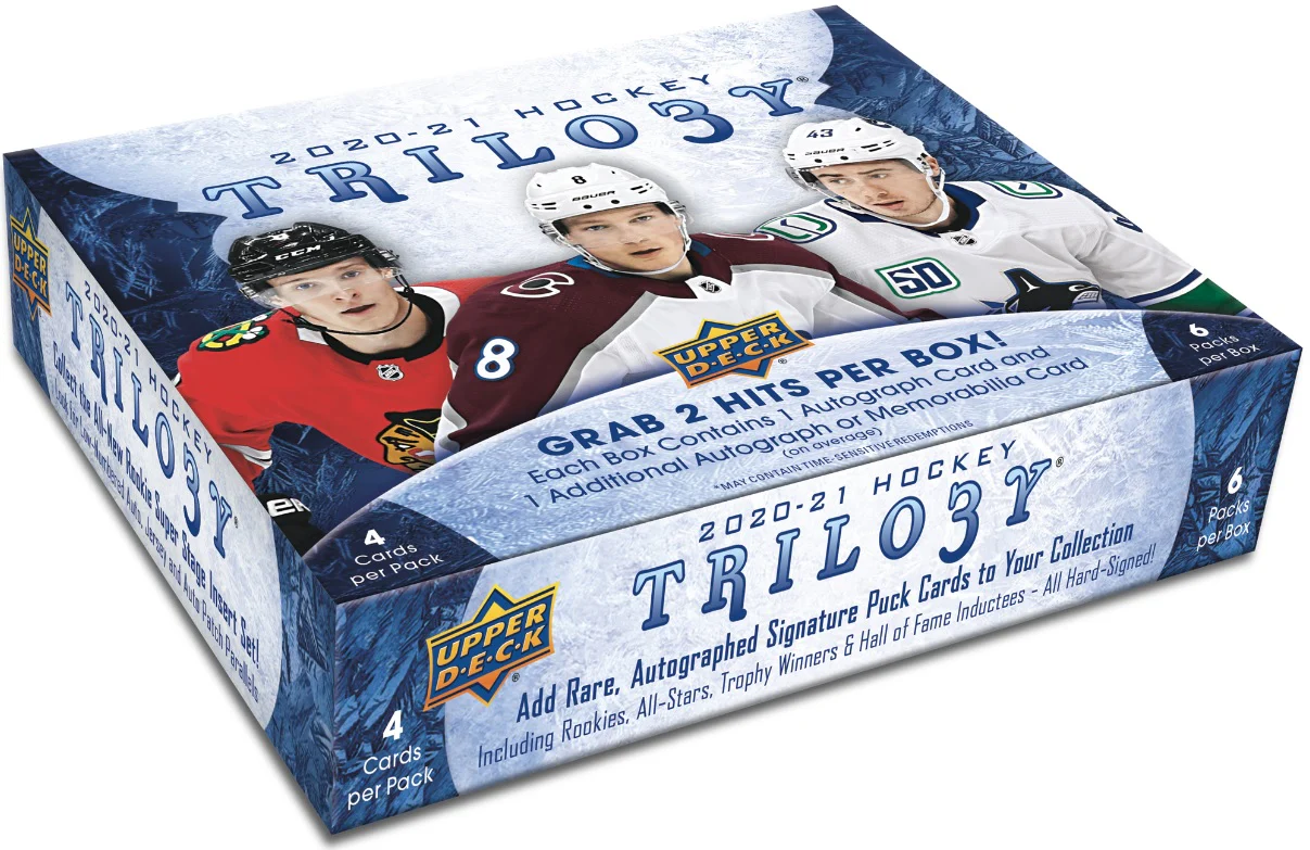 2020-21 Upper Deck Trilogy Hockey Hobby Inner Case (Inner Case of 10 Boxes) - Image 2