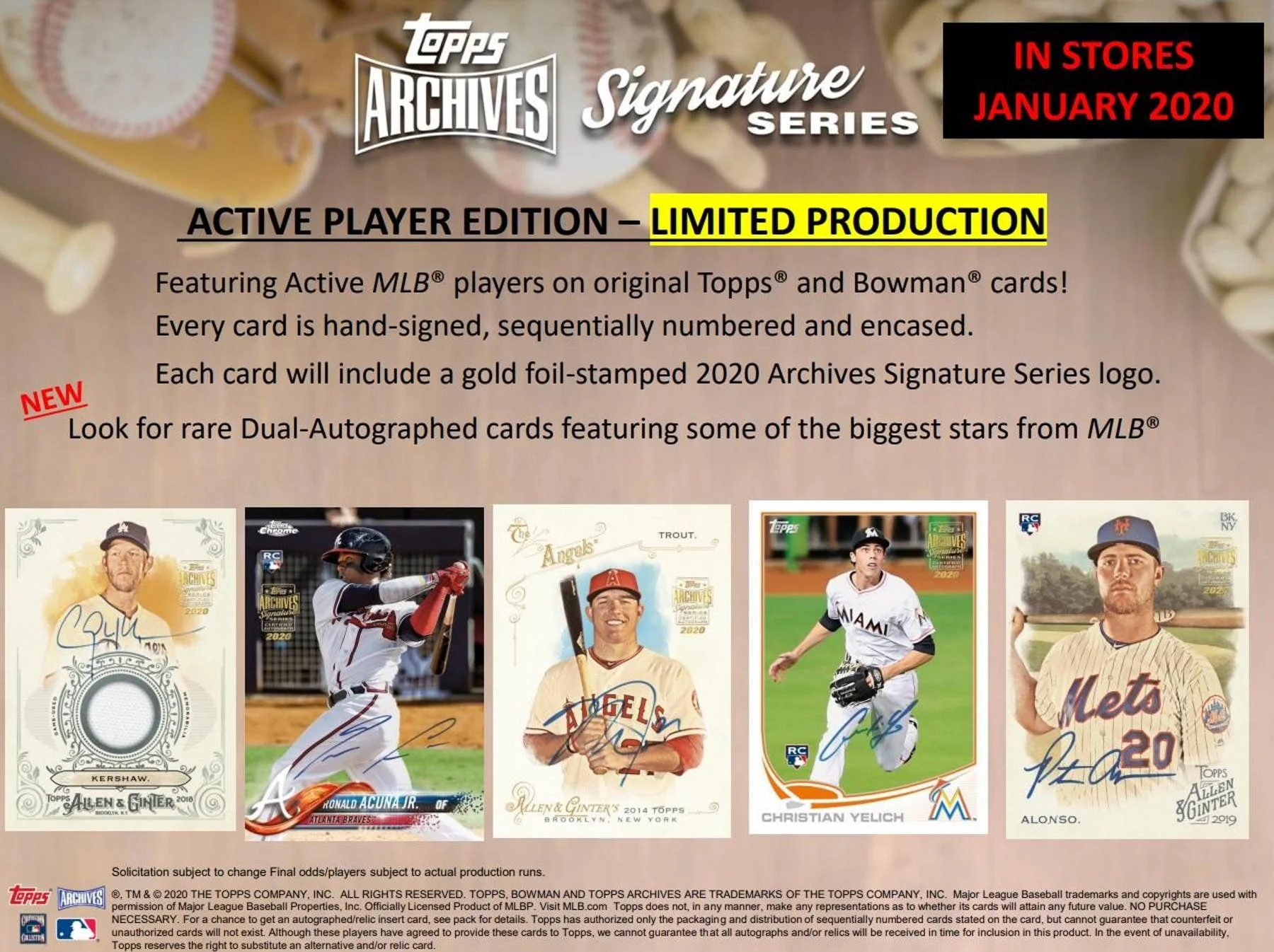 2020 Topps Archives Signature Series Baseball Hobby Box - Image 3