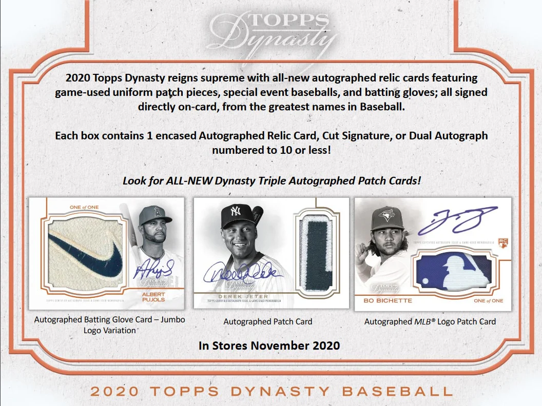 2020 Topps Dynasty Baseball Box - Image 2