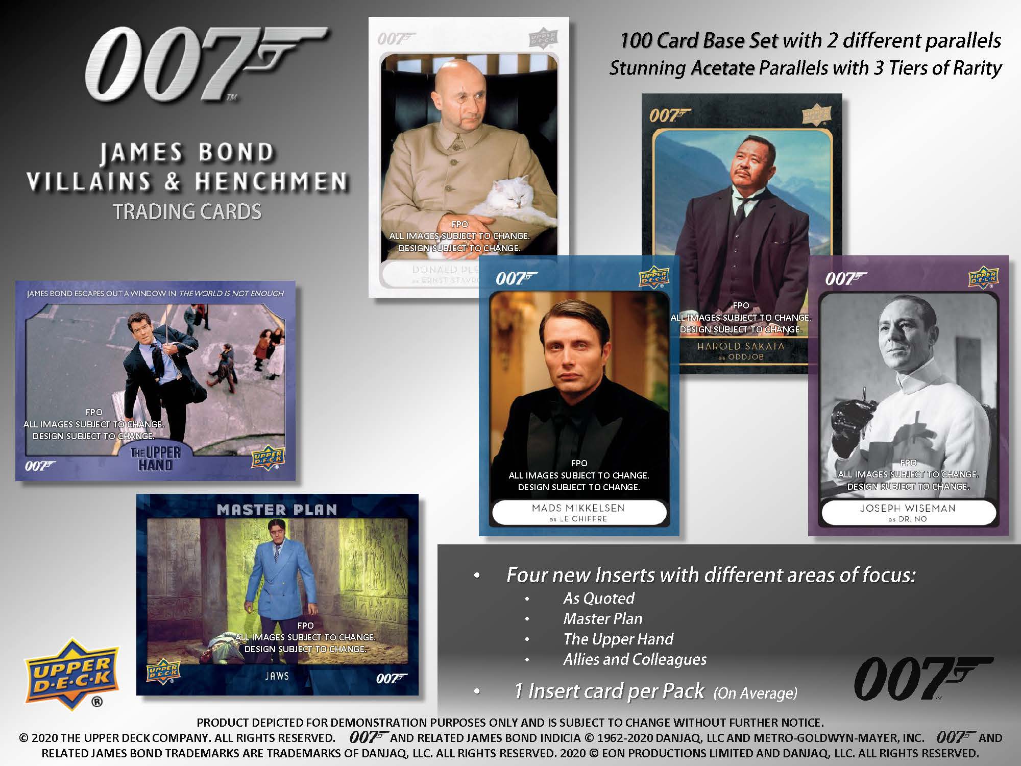 2020 Upper Deck James Bond 007 Villains & Henchmen Trading Cards Box - Image 5