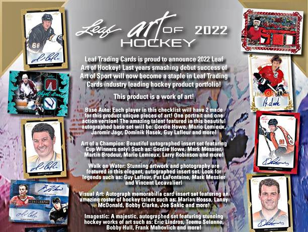 2021-22 Leaf Art of Hockey Hobby Box - Image 2