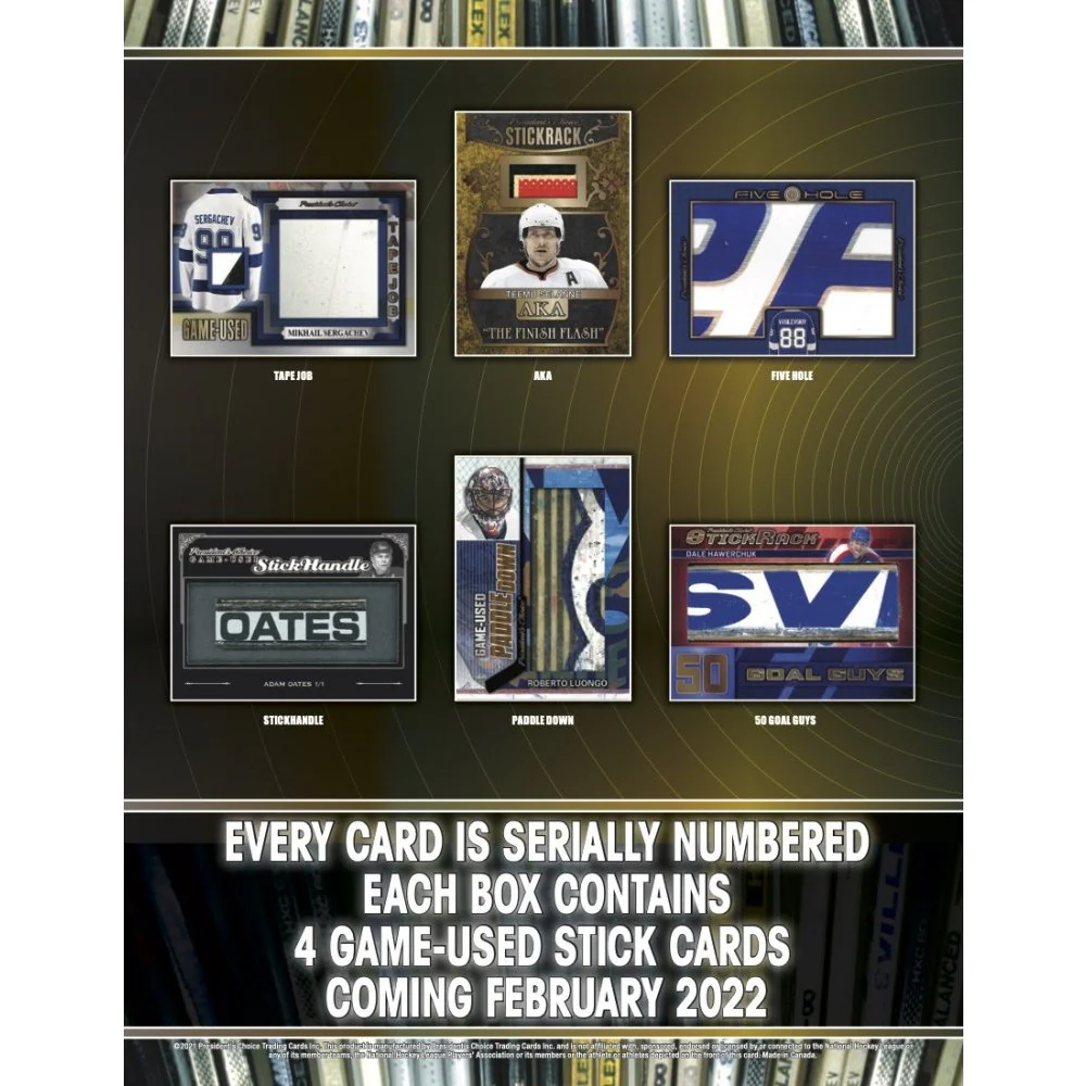 2021-22 President's Choice Game Used StickRack Update Hockey Box - Image 2