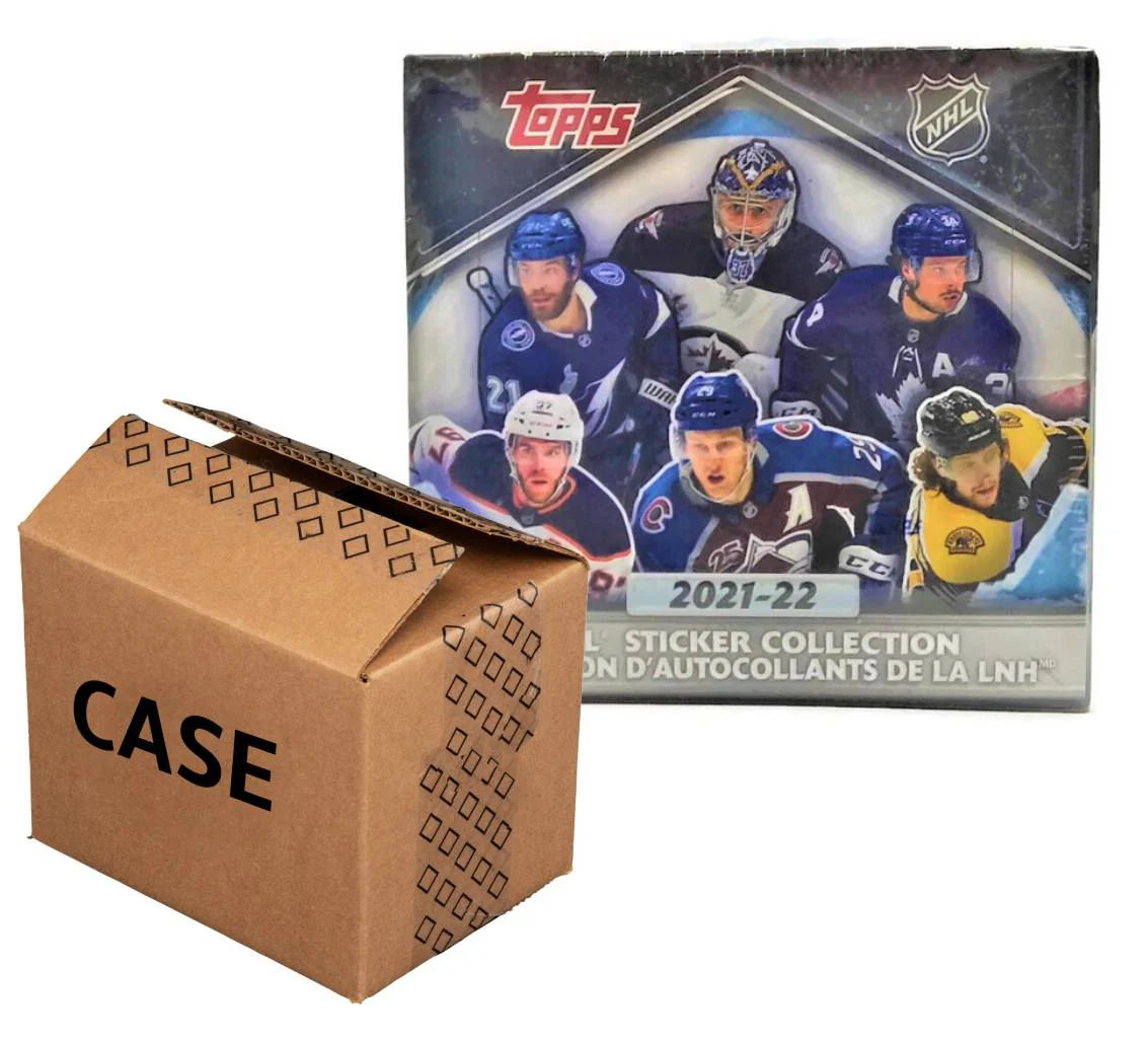 2021-22 Topps NHL Hockey Sticker Case (Case of 16 Boxes)