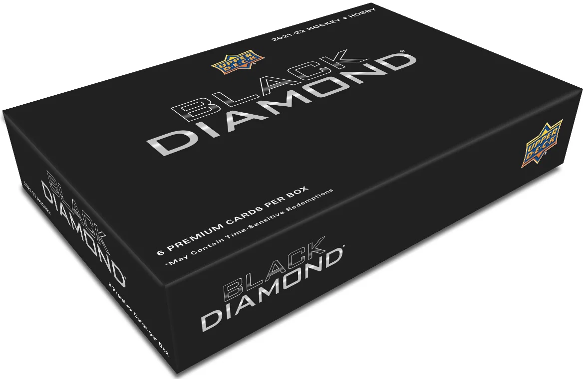 2021-22 Upper Deck Black Diamond Hockey Hobby Box ( Inner Case of 5 Boxes )