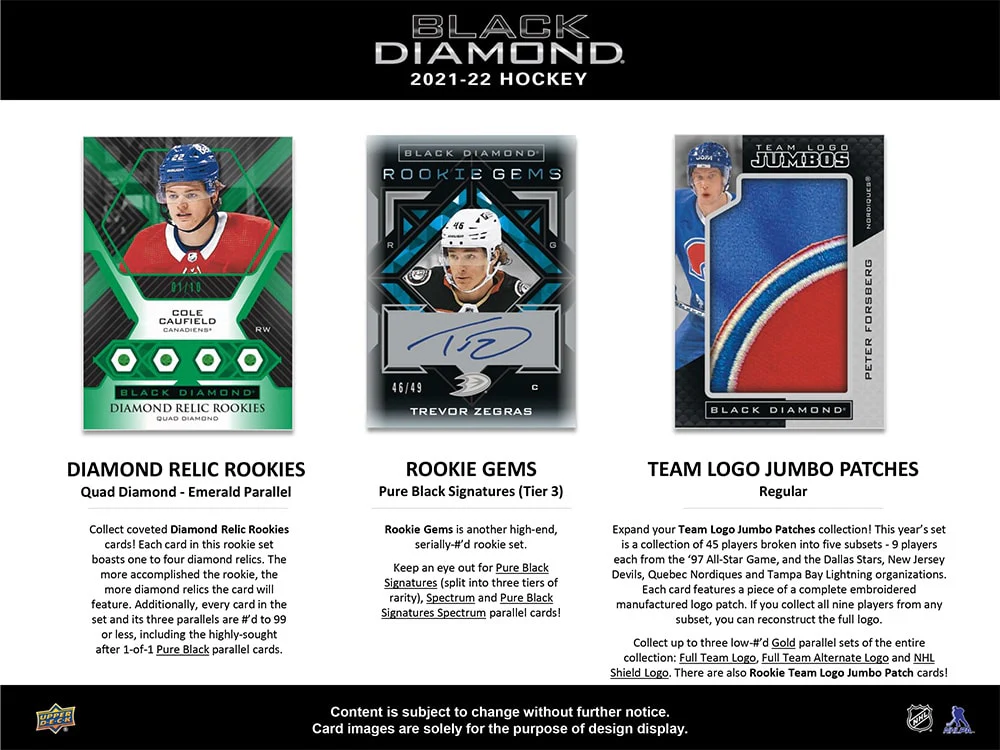 2021-22 Upper Deck Black Diamond Hockey Hobby Case (Master Case of 10 Boxes ) - Image 4
