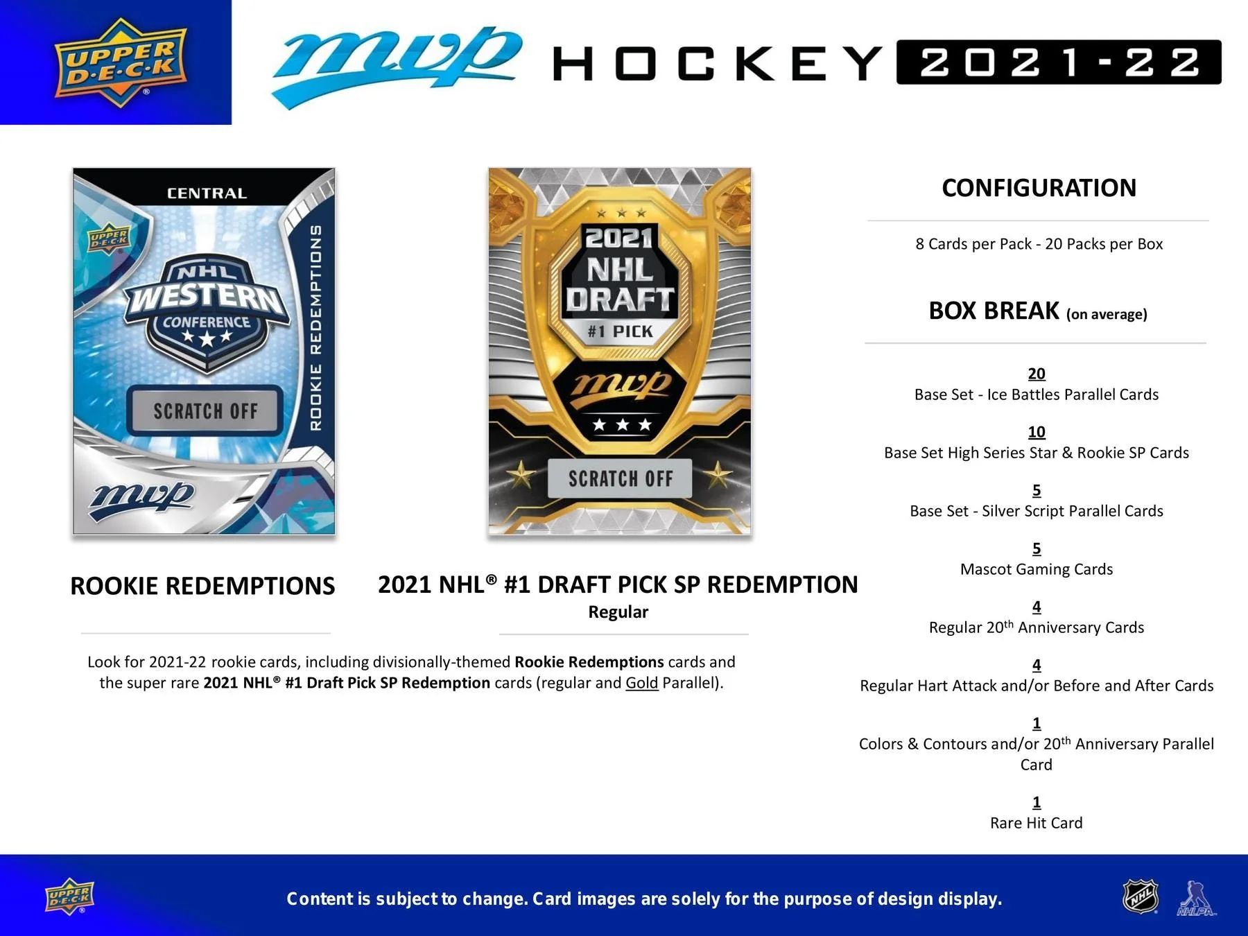 2021-22 Upper Deck MVP Hockey Hobby Box - Image 2