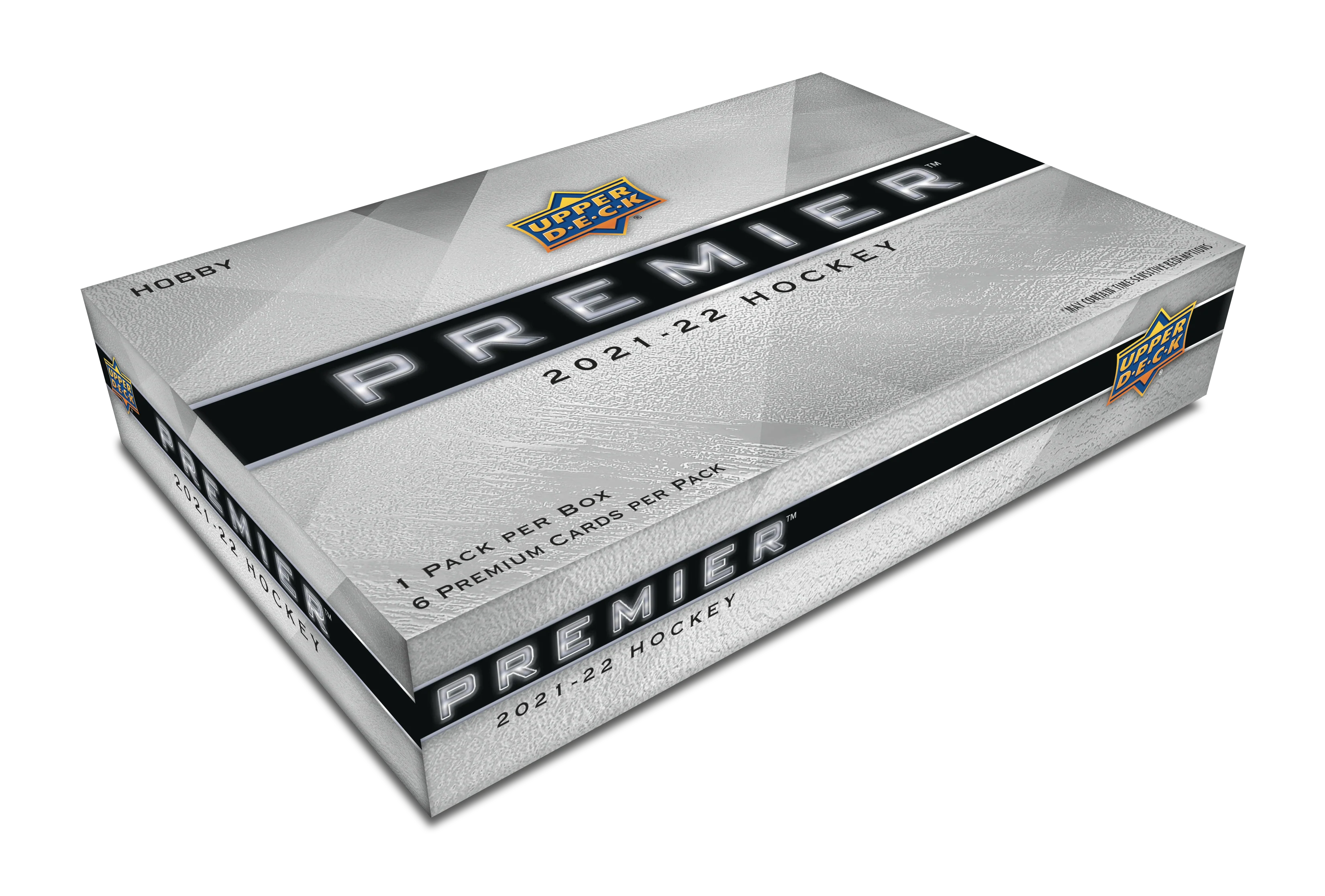 2021-22 Upper Deck Premier Hockey Hobby Box Master Case (Case of 10 Boxes)