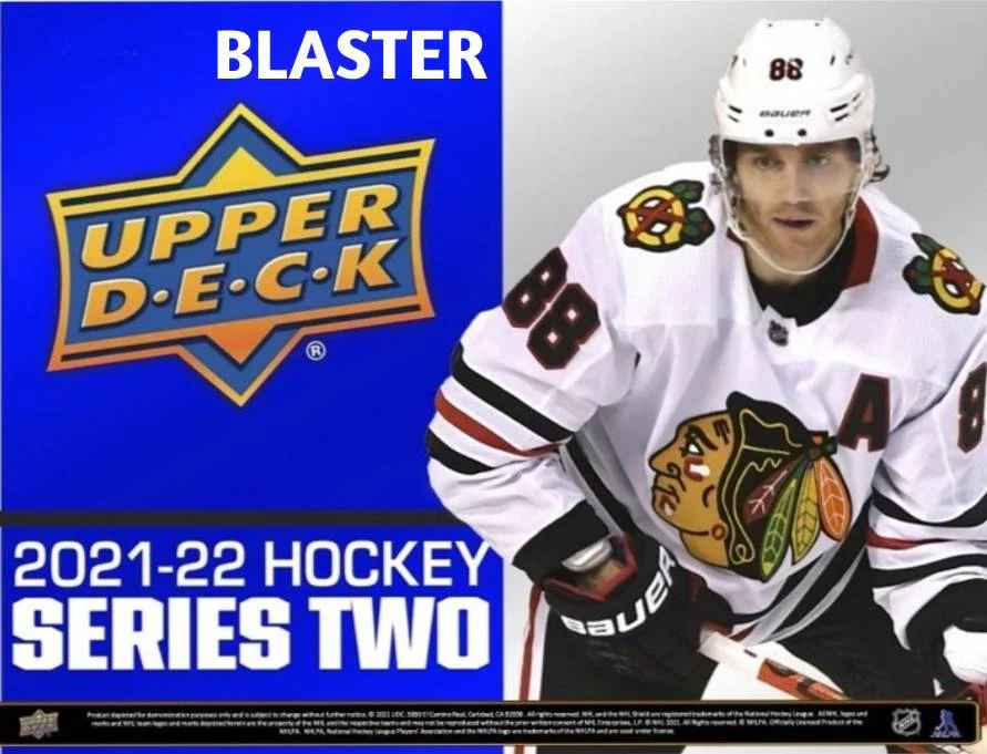 2021-22 Upper Deck Series 2 Hockey Blaster Box - Image 2