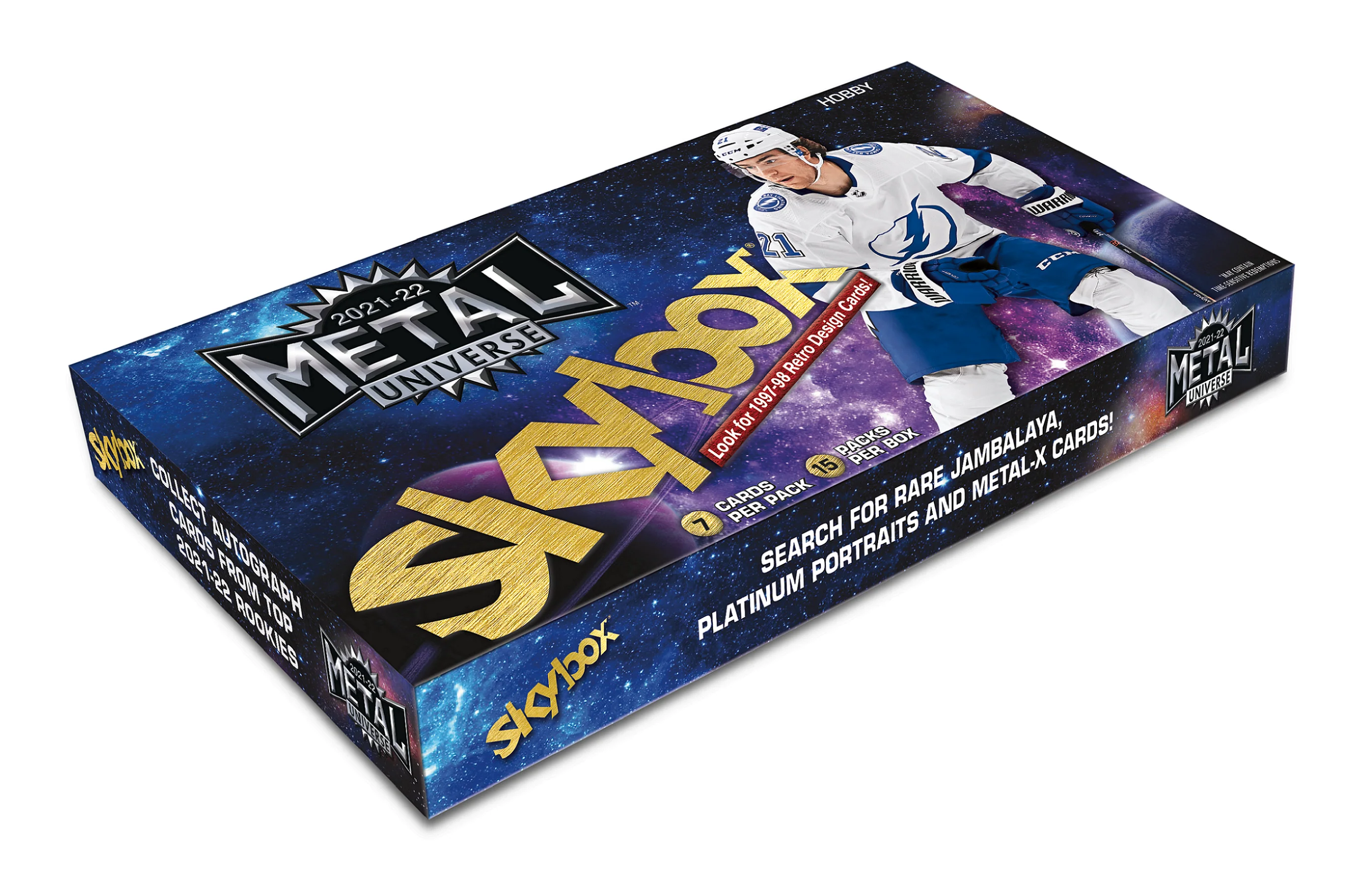 2021-22 Upper Deck Skybox Metal Universe Hobby Box Case (Case of 16 Boxes)