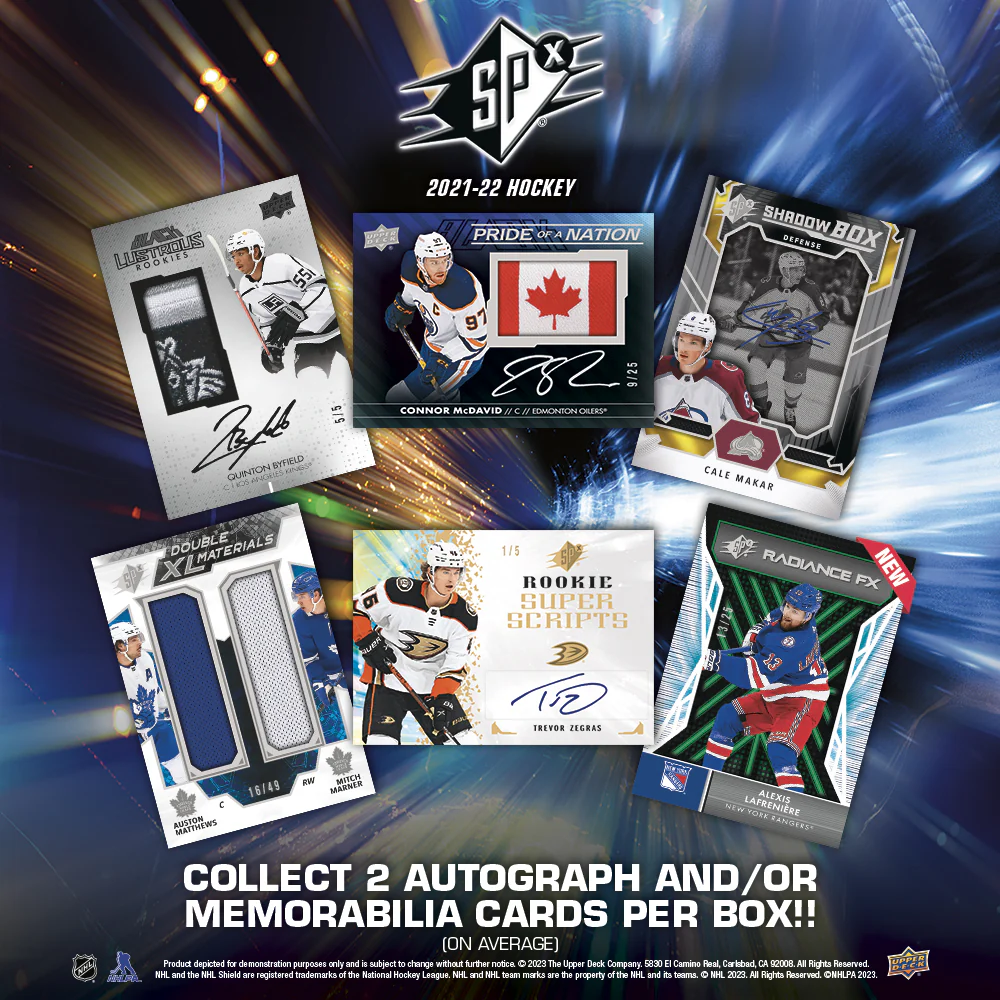 2021-22 Upper Deck SPX Hobby Box - Image 3
