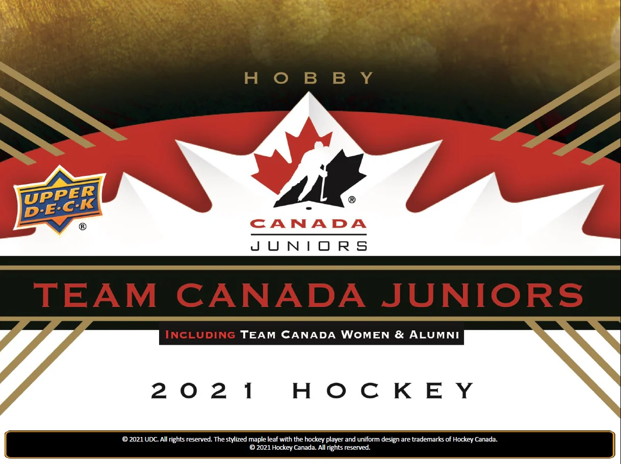 2021-22 Upper Deck Team Canada Juniors Hockey Hobby Box - Image 3