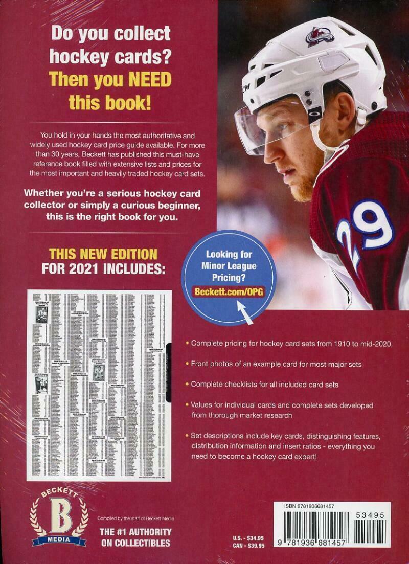 2021 Beckett Hockey Card Annual Price Guide 30th Edition Nathan McKinnon - Image 2