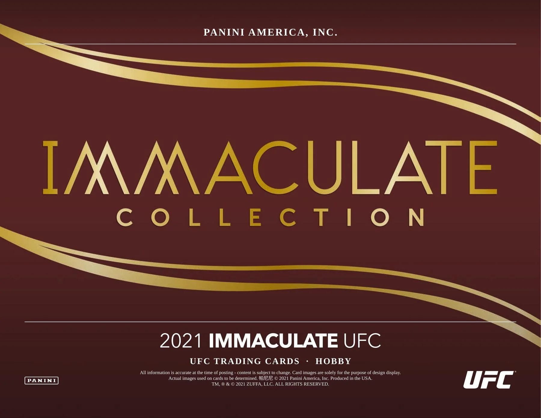 2021 Panini Immaculate UFC Hobby Box - Image 2