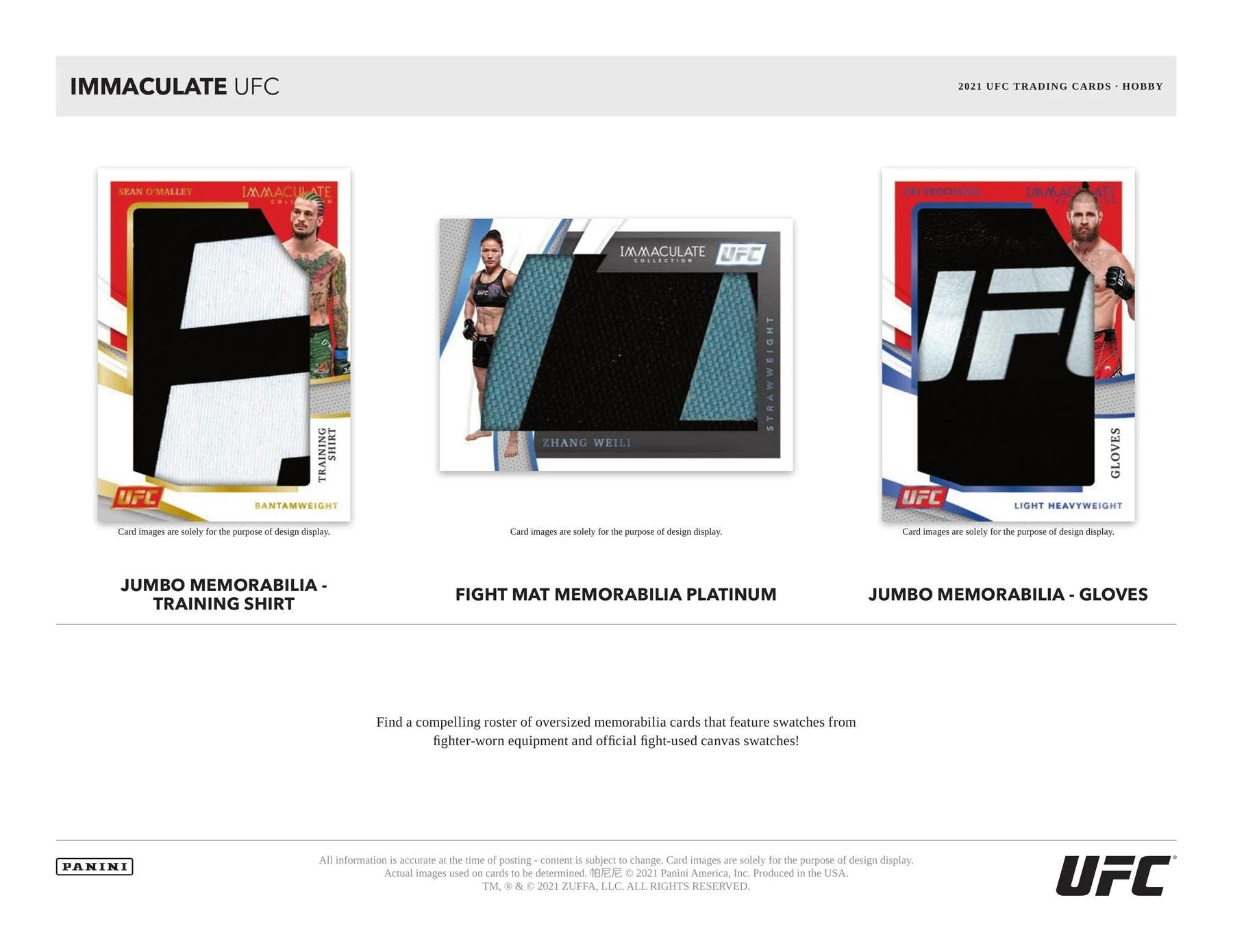 2021 Panini Immaculate UFC Hobby Box - Image 4