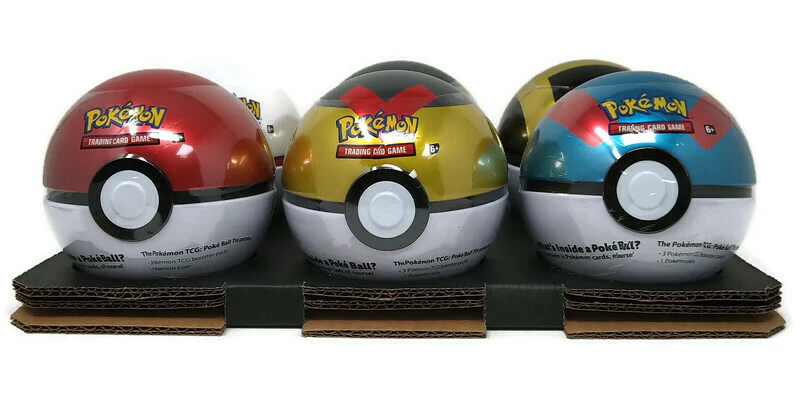 2021 Pokemon Poke Ball Tin Spring Case (6 Poke Balls)