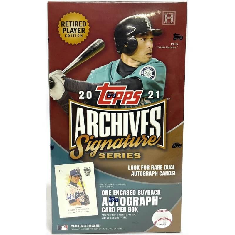 2021 Topps Archives Signature Baseball Retired Players Edition Hobby Box