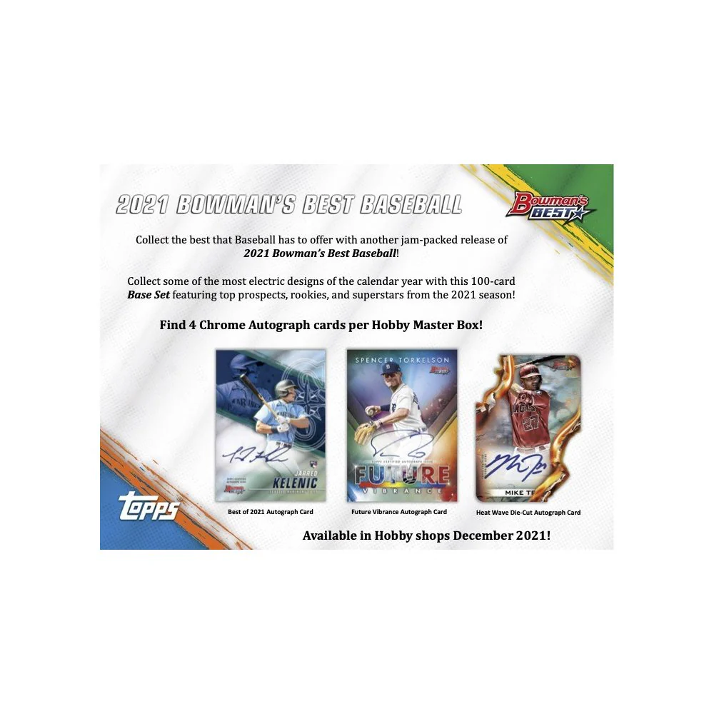 2021 Topps Bowman Best Baseball Hobby Box - Image 2