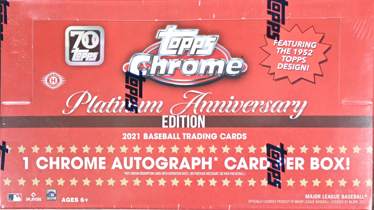 2021 Topps Chrome Platinum Anniversary Baseball Hobby Box