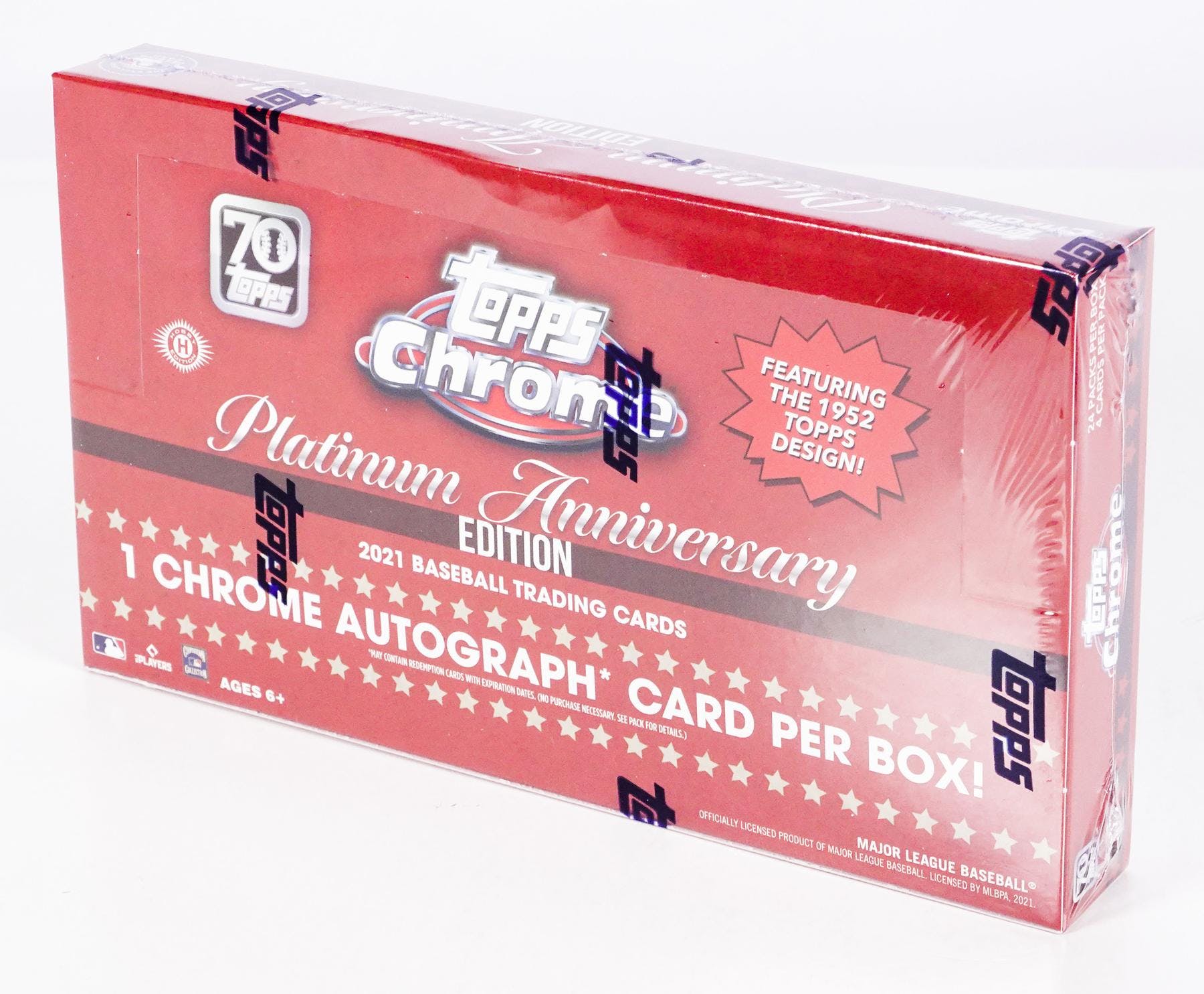 2021 Topps Chrome Platinum Anniversary Baseball Hobby Box - Image 2