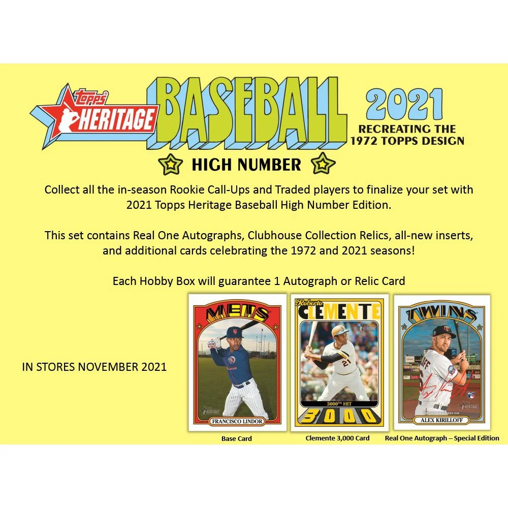 2021 Topps Heritage High Number Baseball Hobby Box - Image 2