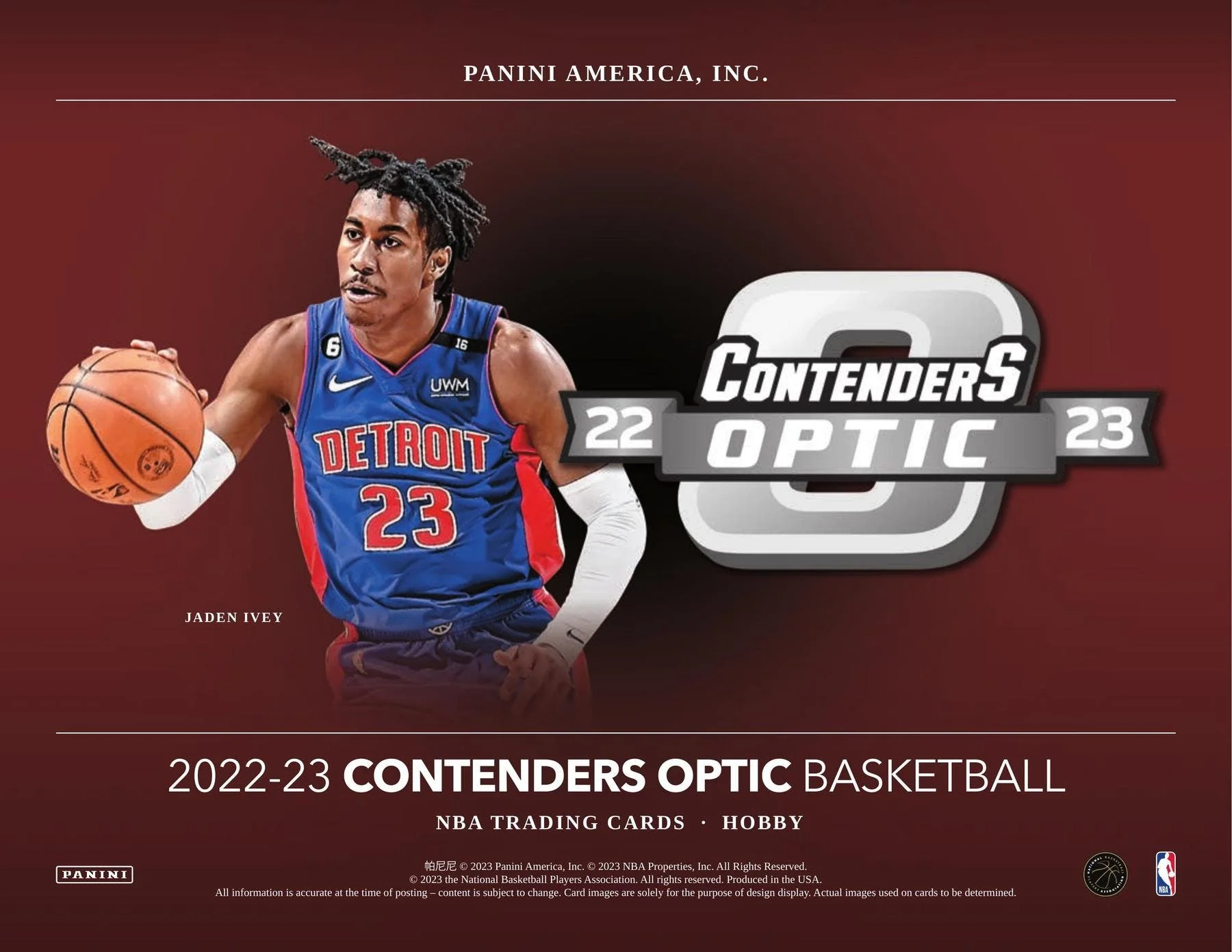 2022-23 Panini Contenders Optic Basketball Hobby Box - Image 2