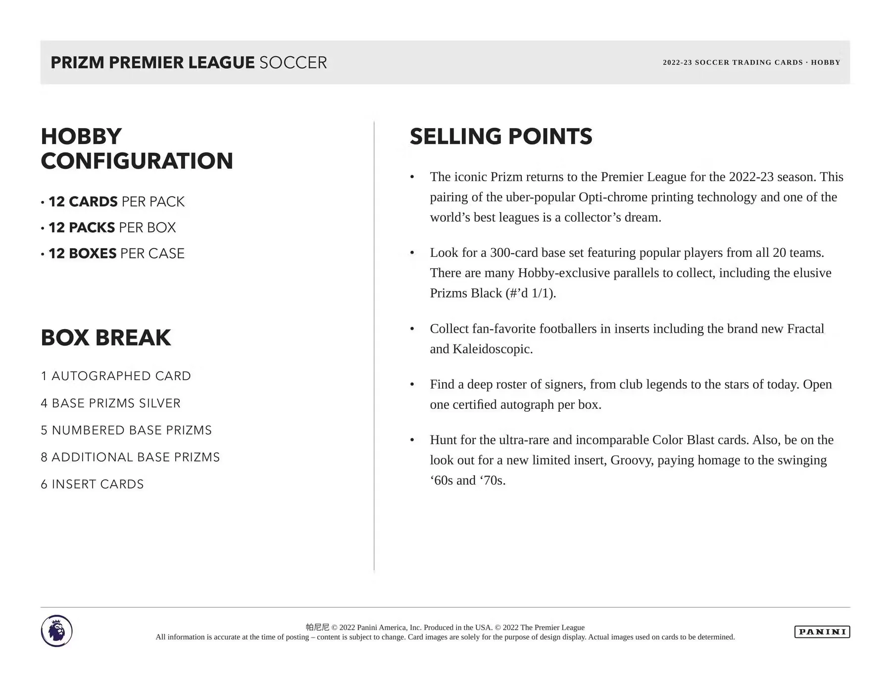 2022-23 Panini Prizm English Premier League Soccer Hobby Box - Image 6