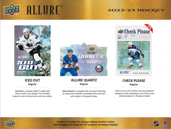 2022-23 Upper Deck Allure Hockey Blaster Box - Image 10