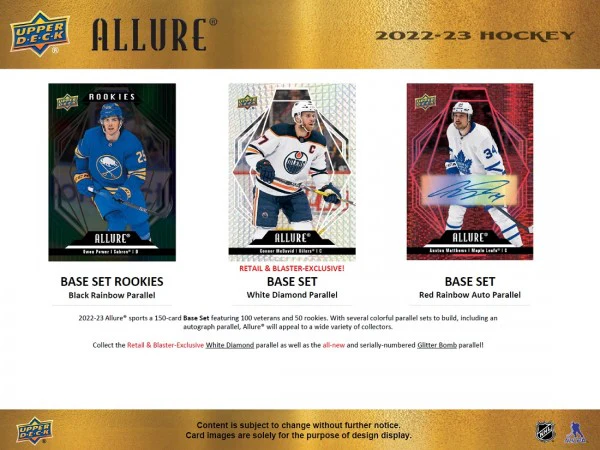 2022-23 Upper Deck Allure Hockey Blaster Box - Image 8