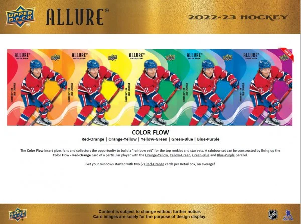 2022-23 Upper Deck Allure Hockey Blaster Box - Image 9
