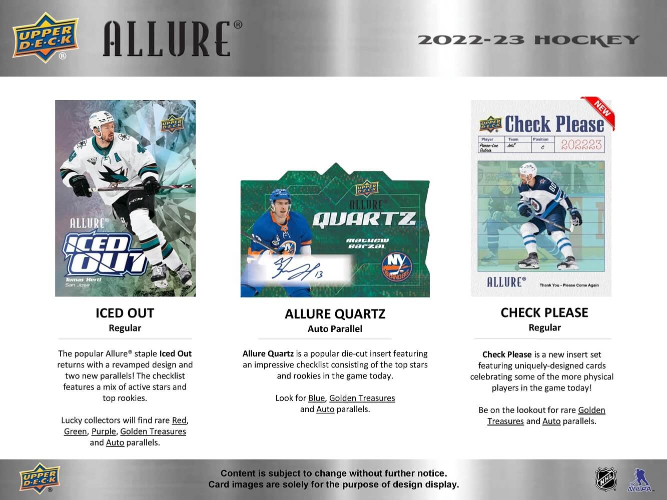 2022-23 Upper Deck Allure Hockey Hobby Box - Image 4