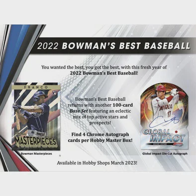 2022 Bowman Best Baseball Hobby Box - Image 2