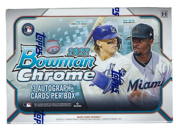2022 Bowman Chrome Baseball Jumbo Box
