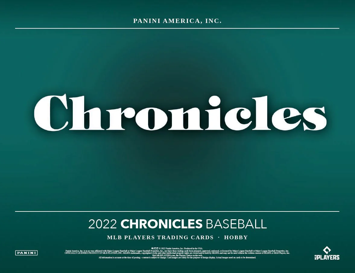 2022 Panini Chronicles Baseball Hobby Box - Image 2