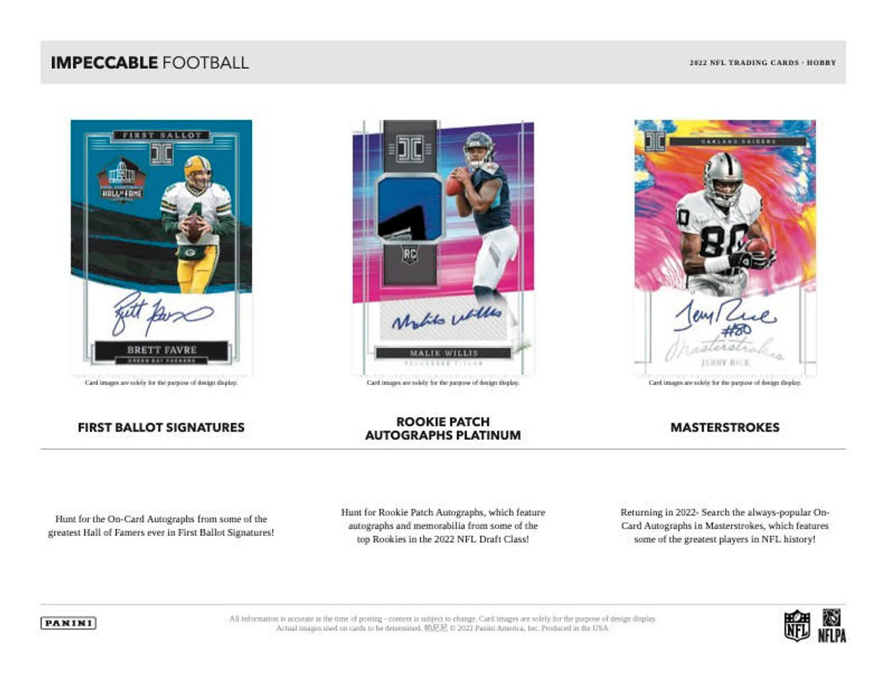 2022 Panini Impeccable Football Hobby Box - Image 4