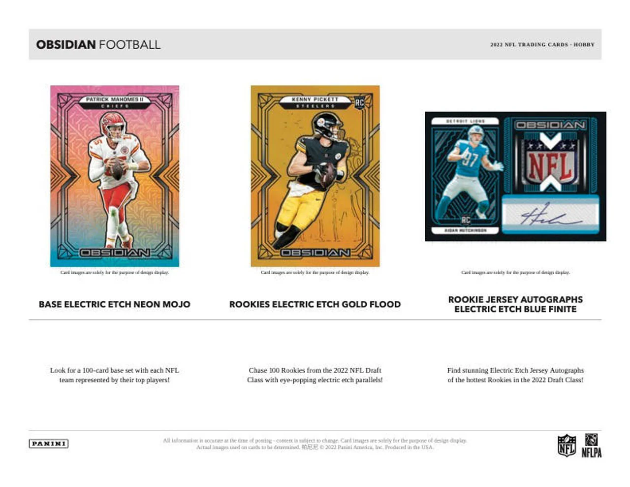 2022 Panini Obsidian Football Hobby Box - Image 2