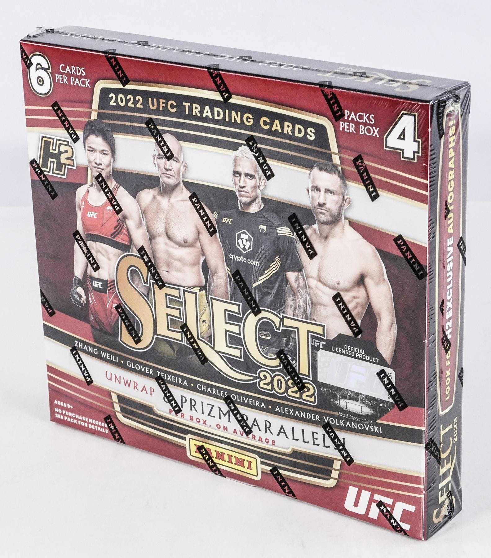 2022 Panini Select UFC H2 Sealed Hybrid Hobby Box - Image 3