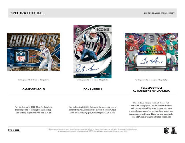 2022 Panini Spectra Football Hobby Box - Image 4