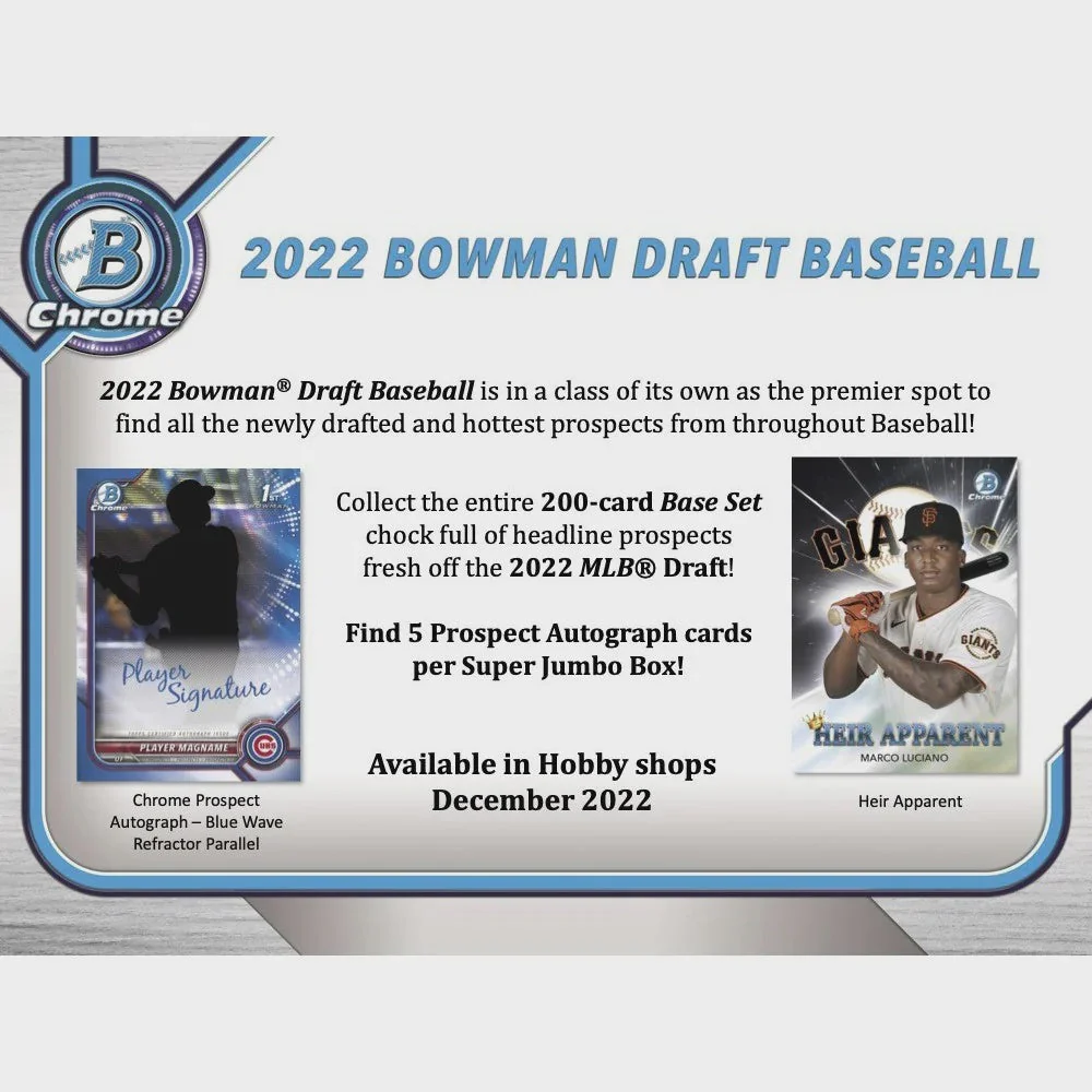 2022 Topps Bowman Draft Baseball Lite Hobby Box - Image 2