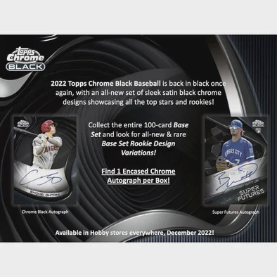 2022 Topps Chrome Black Baseball Hobby Box - Image 2