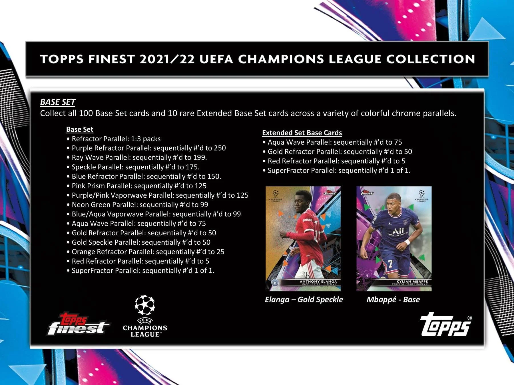 2022 Topps Finest UEFA Champions League Soccer Sealed Hobby Box - Image 3