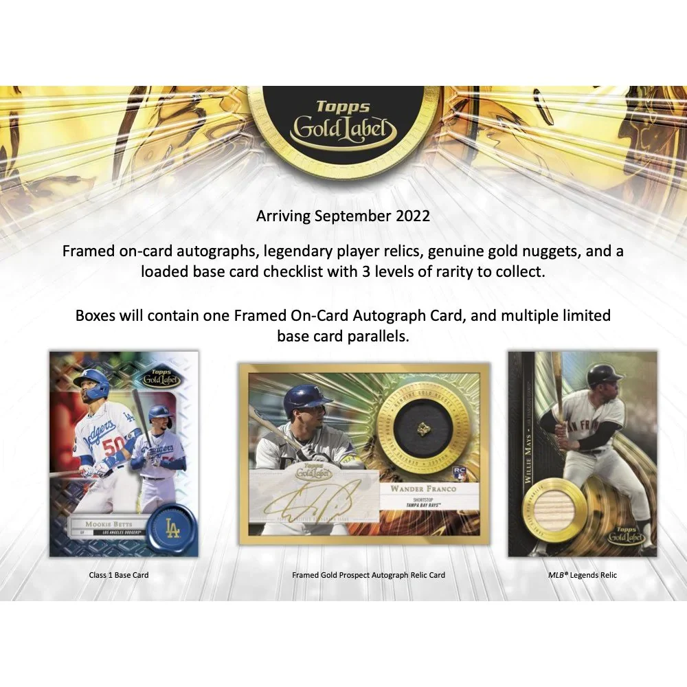 2022 Topps Gold Label Baseball Hobby Box - Image 2