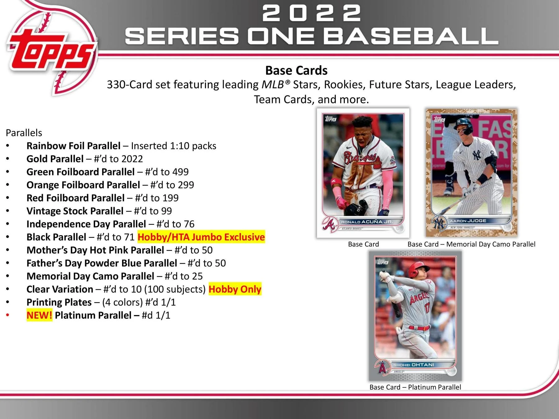 2022 Topps Series 1 Baseball Hobby Box - Image 4