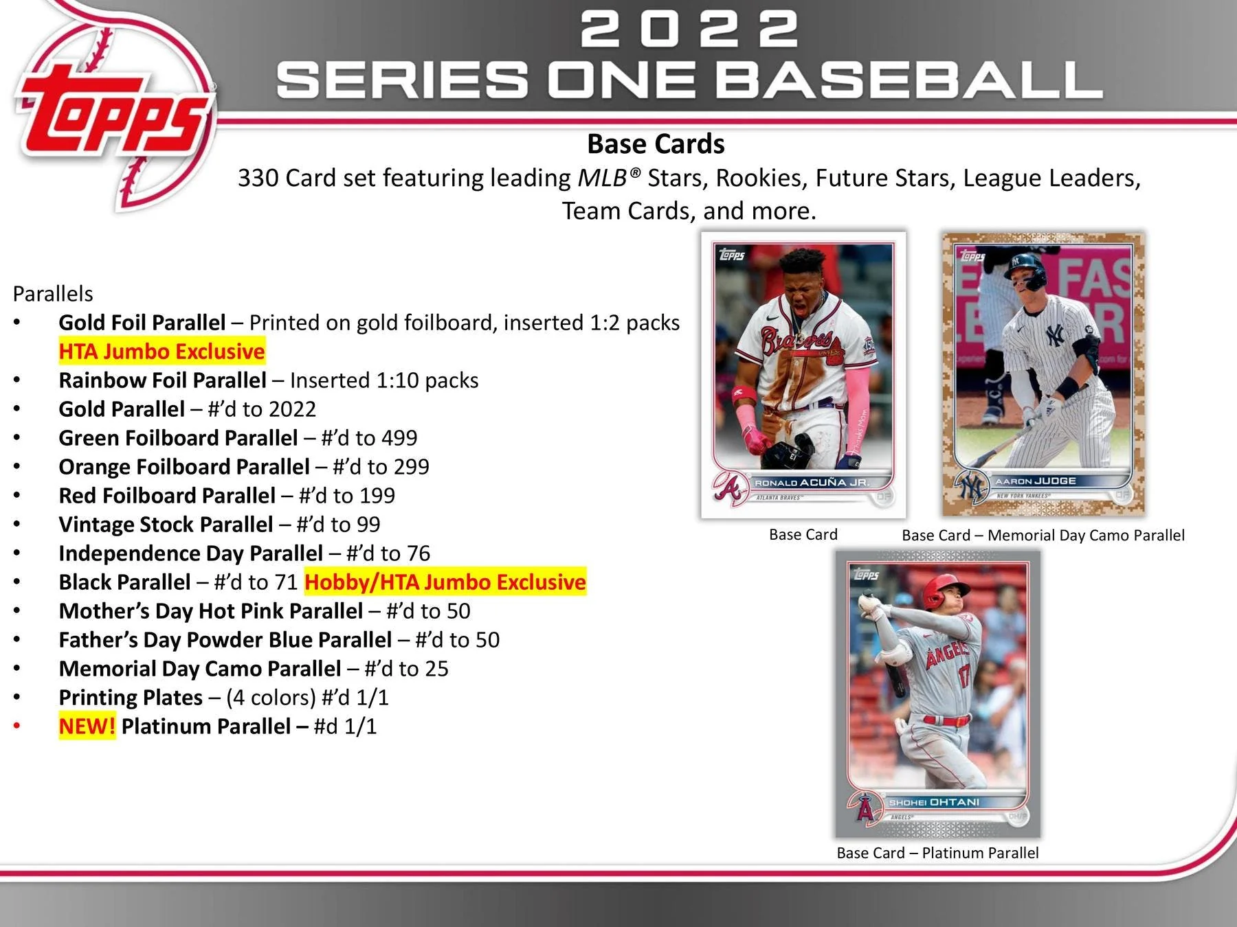 2022 Topps Series 1 Baseball Jumbo Box - Image 4