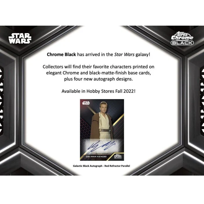 2022 Topps Star Wars Chrome Black Hobby Box - Image 2