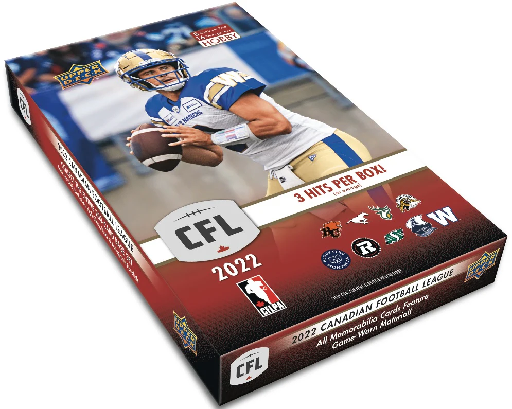 2022 Upper Deck CFL Football Hobby Box