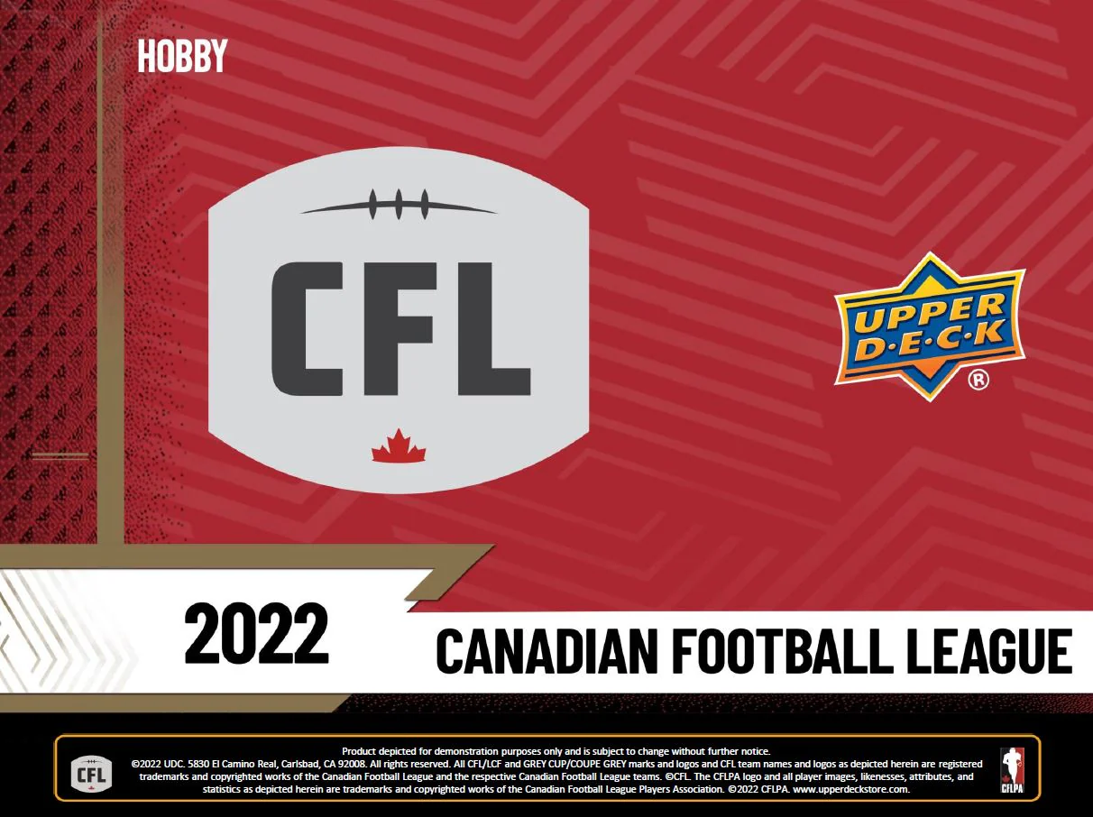 2022 Upper Deck CFL Football Hobby Box - Image 2