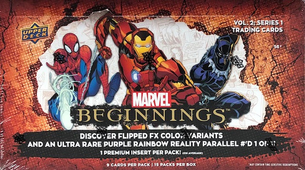 2022 Upper Deck Marvel Beginnings: Volume One Hobby Box
