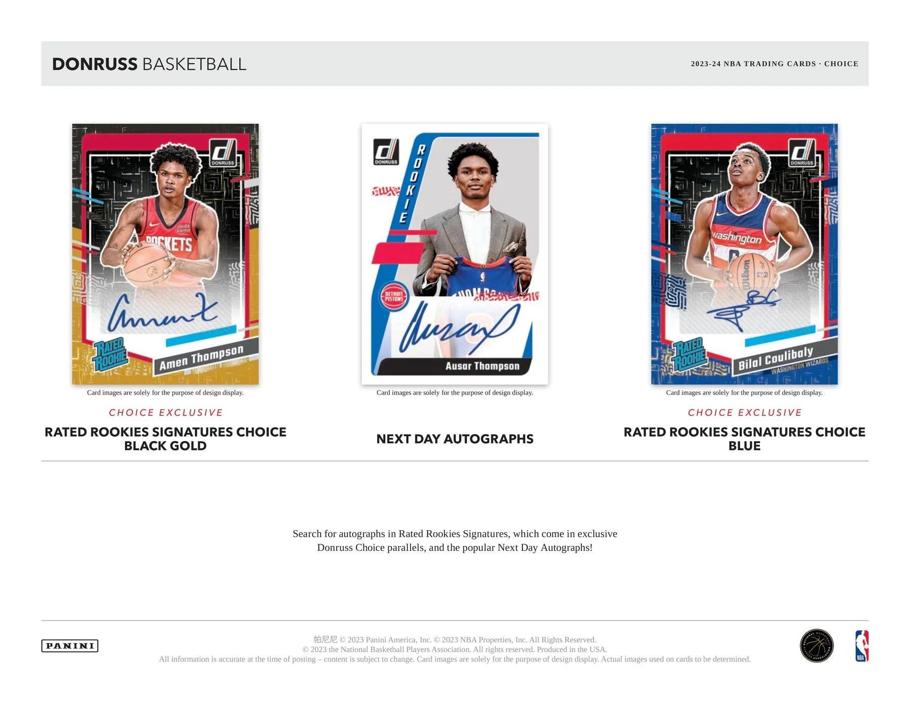 2023-24 Panini Donruss Choice Basketball Hobby Box - Image 3